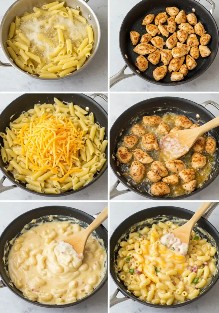 Creamy Honey Pepper Chicken Mac and Cheese