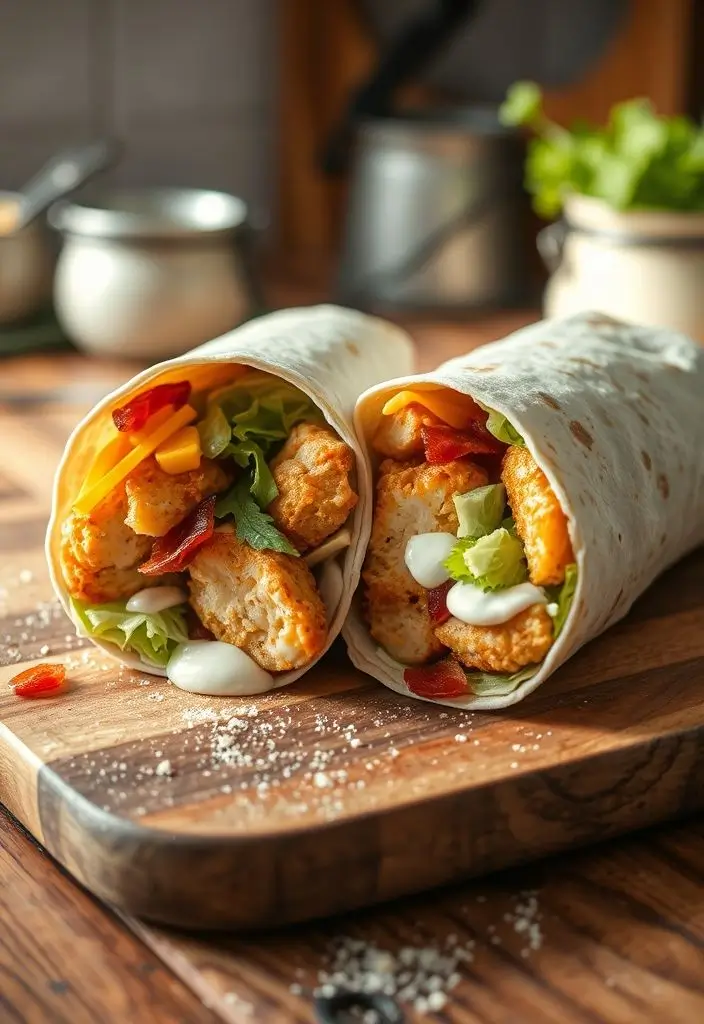 Crispy Chicken Bacon Ranch Wrap