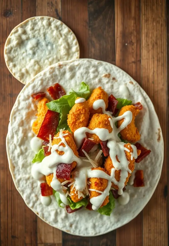 Crispy Chicken Bacon Ranch Wrap