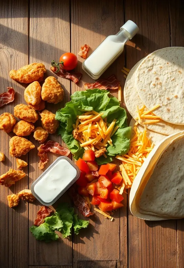 Crispy Chicken Bacon Ranch Wrap