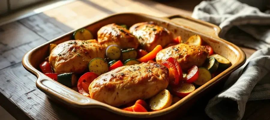 The Best Italian Chicken and Vegetables Recipe