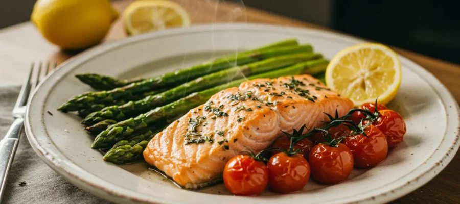 Lemon Herb Salmon with Vegetables
