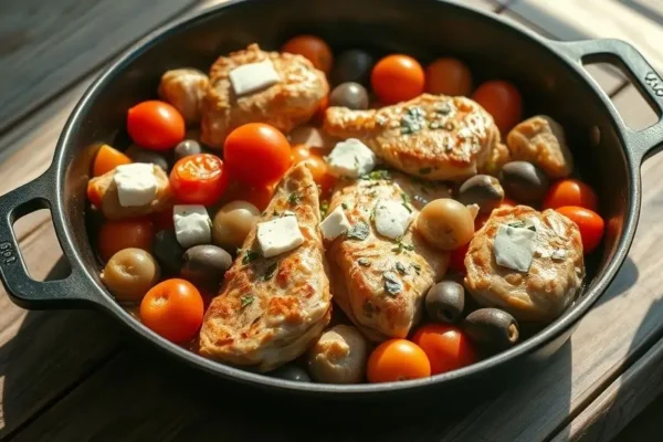 Easy Mediterranean Chicken Skillet Recipe