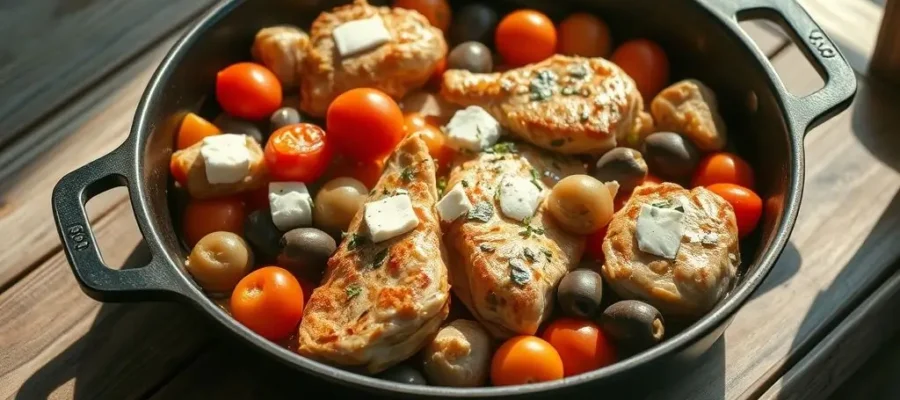 Easy Mediterranean Chicken Skillet Recipe