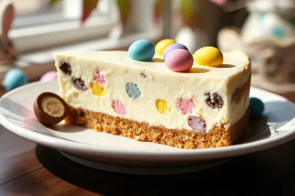 No Bake Mini Egg Cheesecake