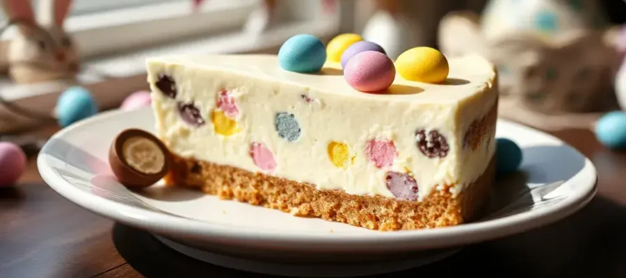No Bake Mini Egg Cheesecake