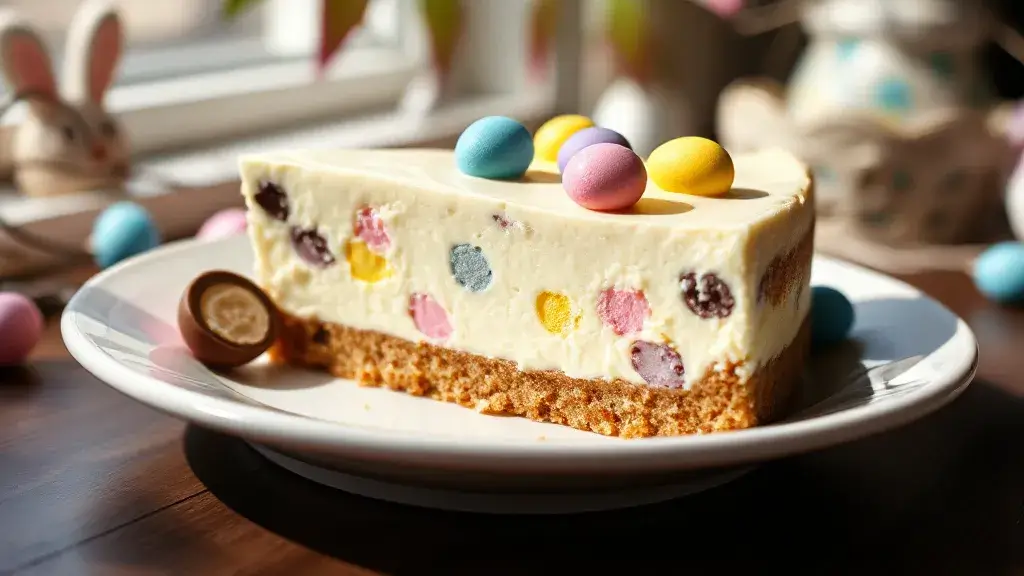 No Bake Mini Egg Cheesecake