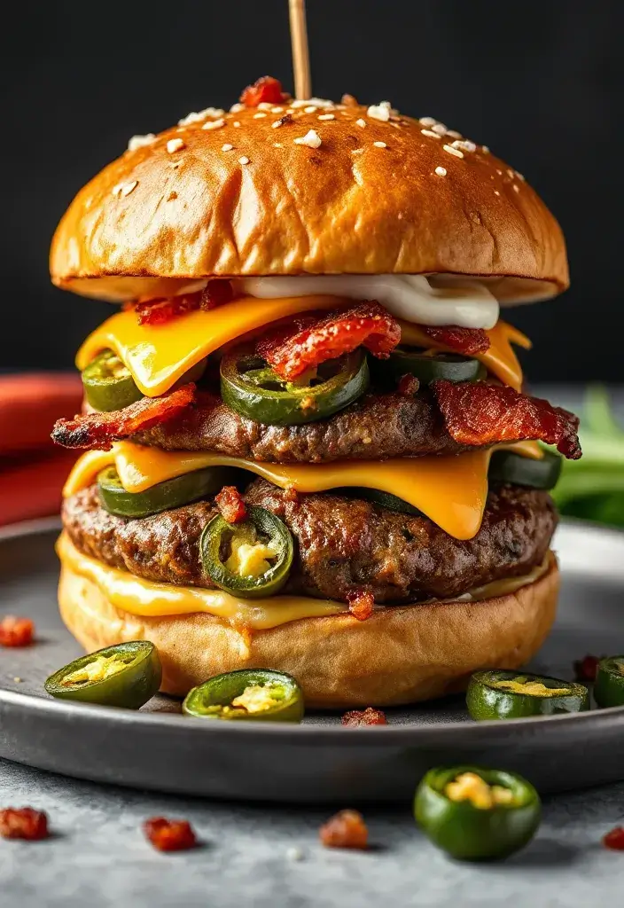 Recipe #5: Spicy Jalapeño Popper Burger