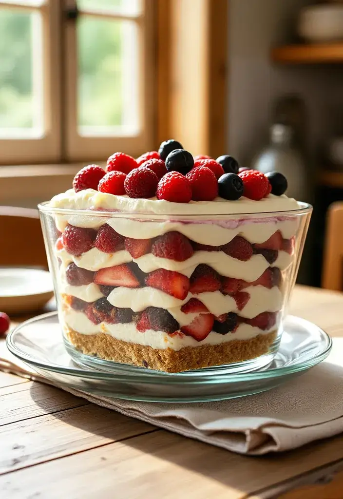 Summer Berry Lasagna Recipe