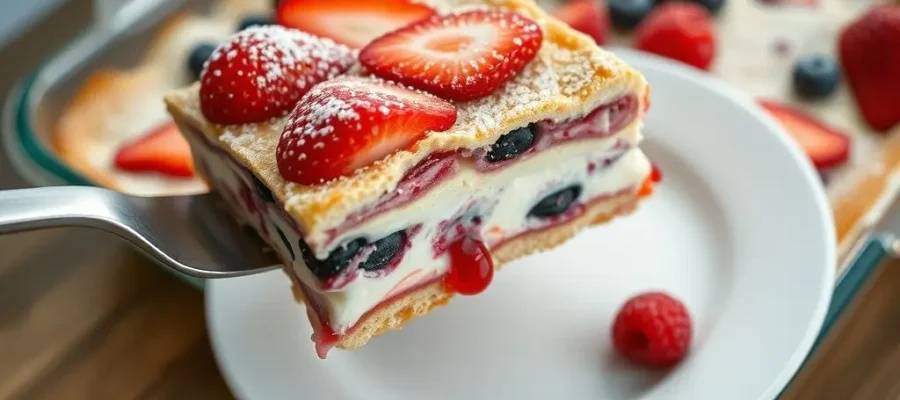 The Best Summer Berry Lasagna Recipe