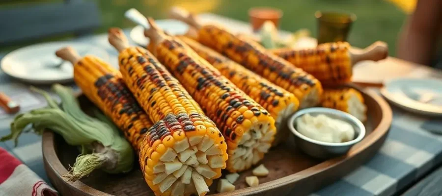 The Best Grilled Corn on the Cob with Garlic Herb Butter