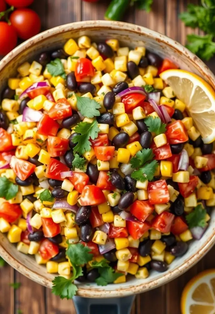 12. Grilled Corn and Black Bean Salad