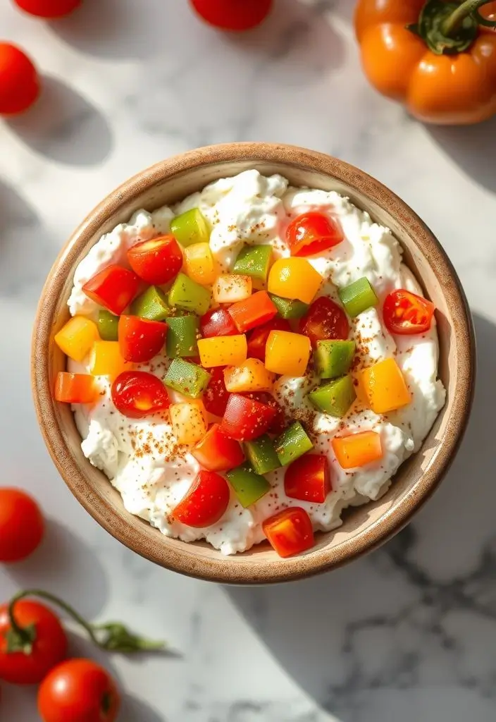 4. Cottage Cheese Bowl (265 calories, 24g protein)