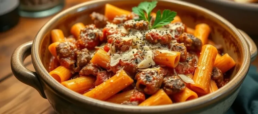 Beef Pasta in Tomato Sauce – Hearty, Simple & Delicious