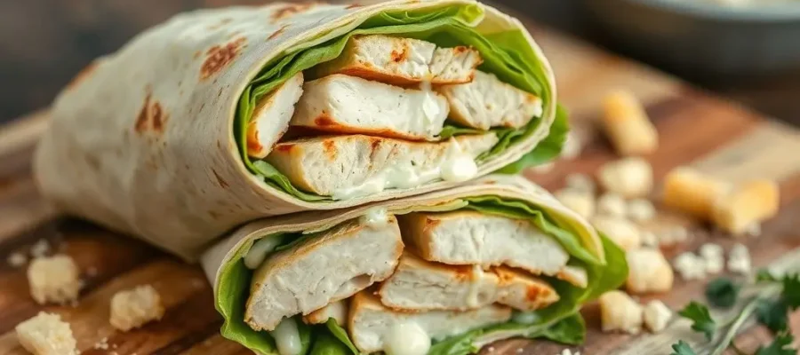 The Best Chicken Caesar Wrap Recipe