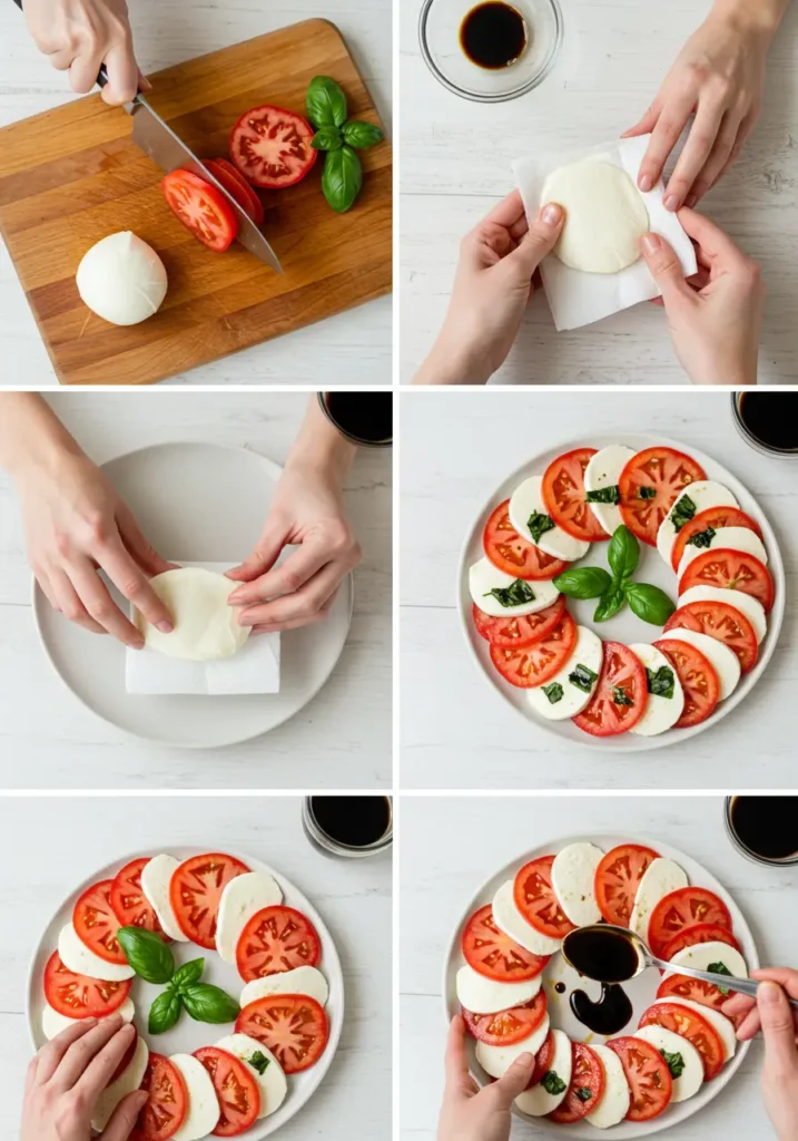 Classic Caprese Salad with Balsamic Glaze (5-Minute Recipe)