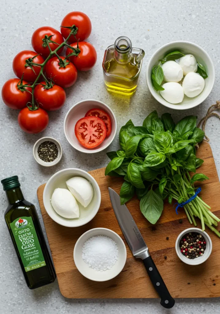 Classic Caprese Salad with Balsamic Glaze (5-Minute Recipe)