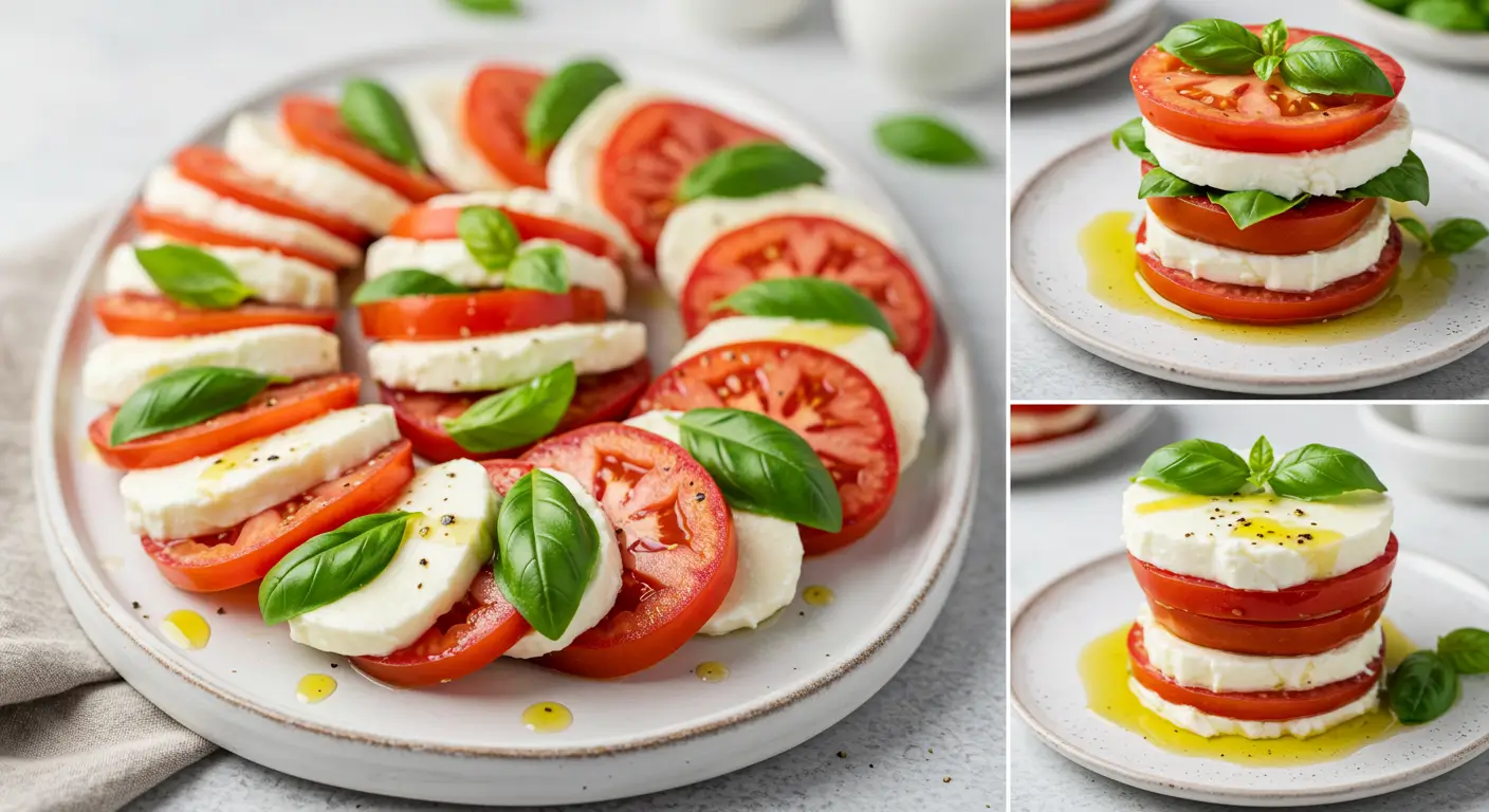 Classic Caprese Salad with Balsamic Glaze (5-Minute Recipe)