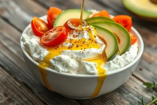 Cottage Cheese Bowl with Everything Seasoning (140 calories, 16g protein)