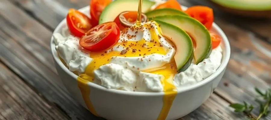 Cottage Cheese Bowl with Everything Seasoning (140 calories, 16g protein)
