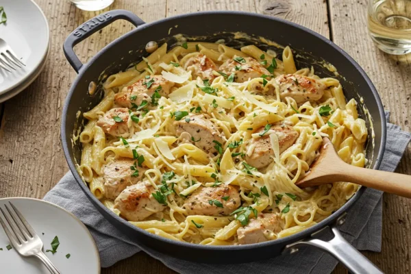 Creamy Garlic Parmesan Chicken Pasta