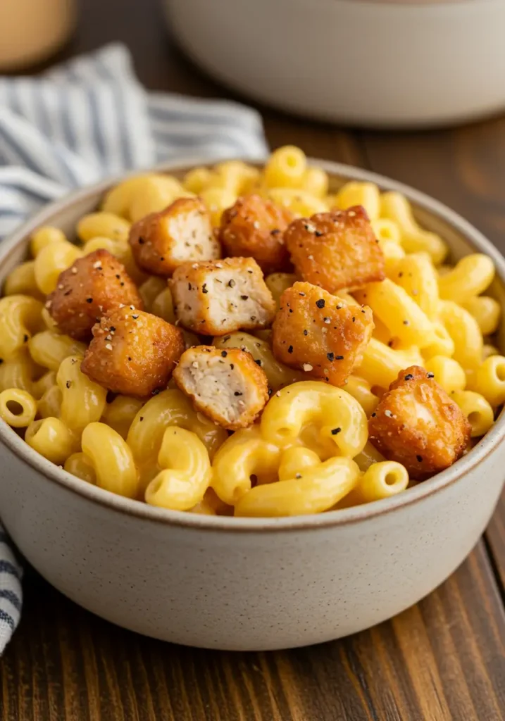 Creamy Honey Pepper Chicken Mac and Cheese Delight