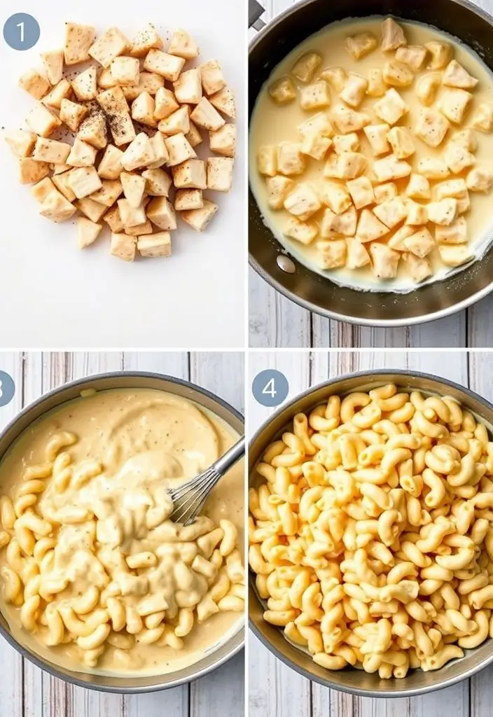 Creamy Honey Pepper Chicken Mac and Cheese Delight