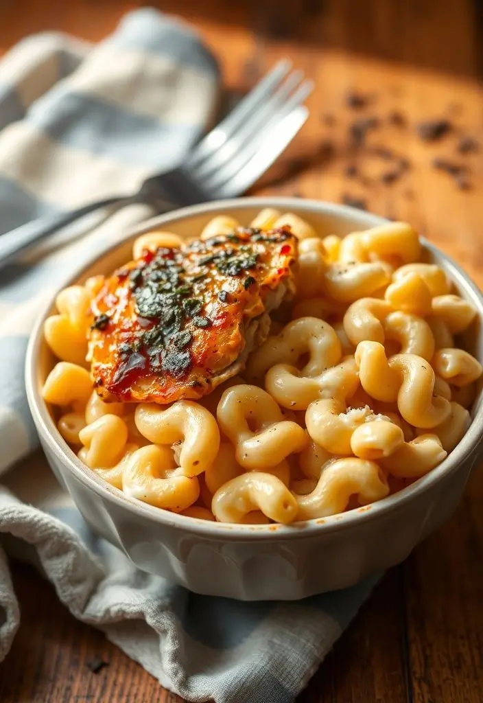 Creamy Honey Pepper Chicken Mac and Cheese Delight