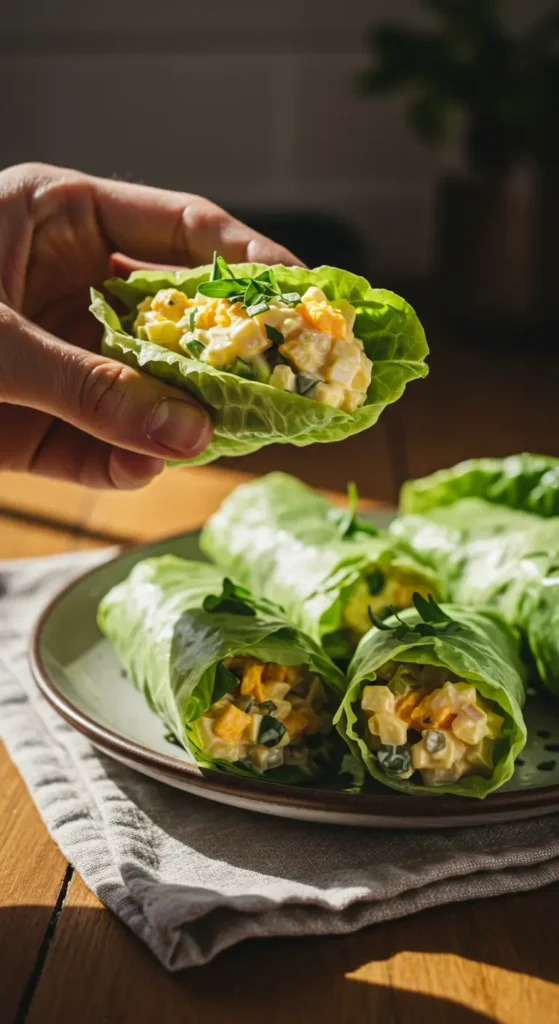 Egg Salad Lettuce Wraps