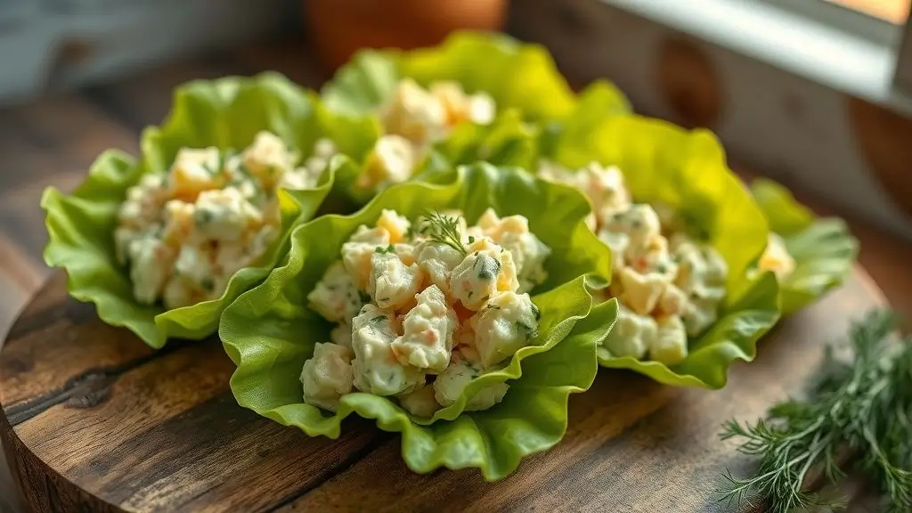Egg Salad Lettuce Wraps