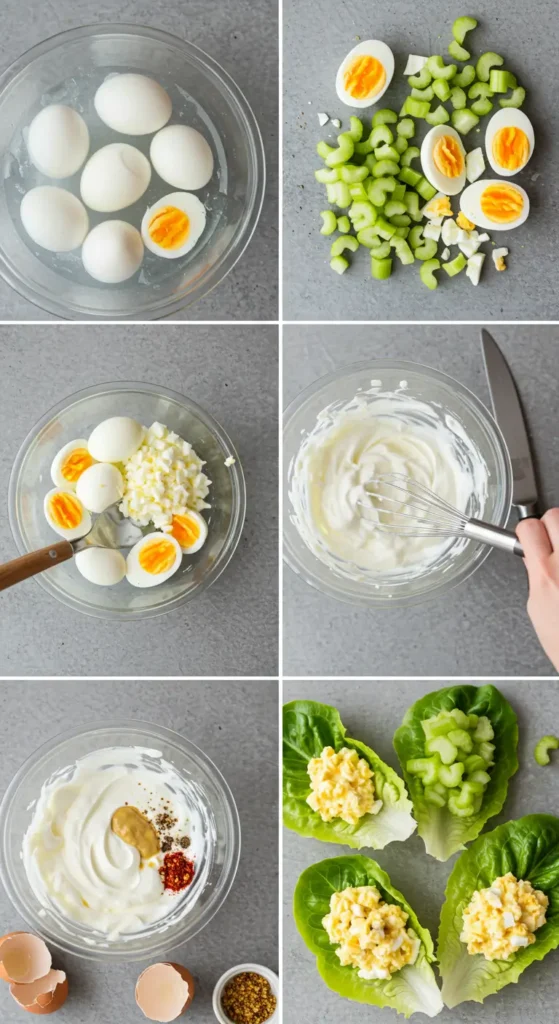 Egg Salad Lettuce Wraps