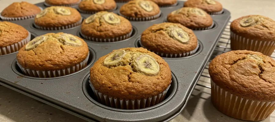 Gluten Free Banana Bread Muffins – Soft, Sweet & Portable