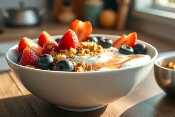 Greek Yogurt Power Bowl (280 calories, 25g protein)