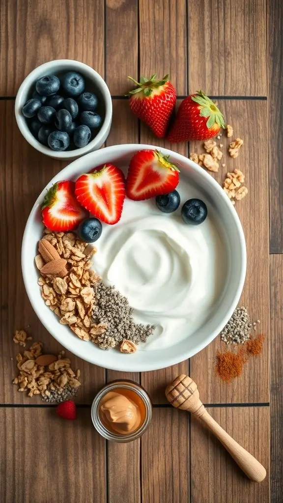 Greek Yogurt Power Bowl (280 calories, 25g protein)