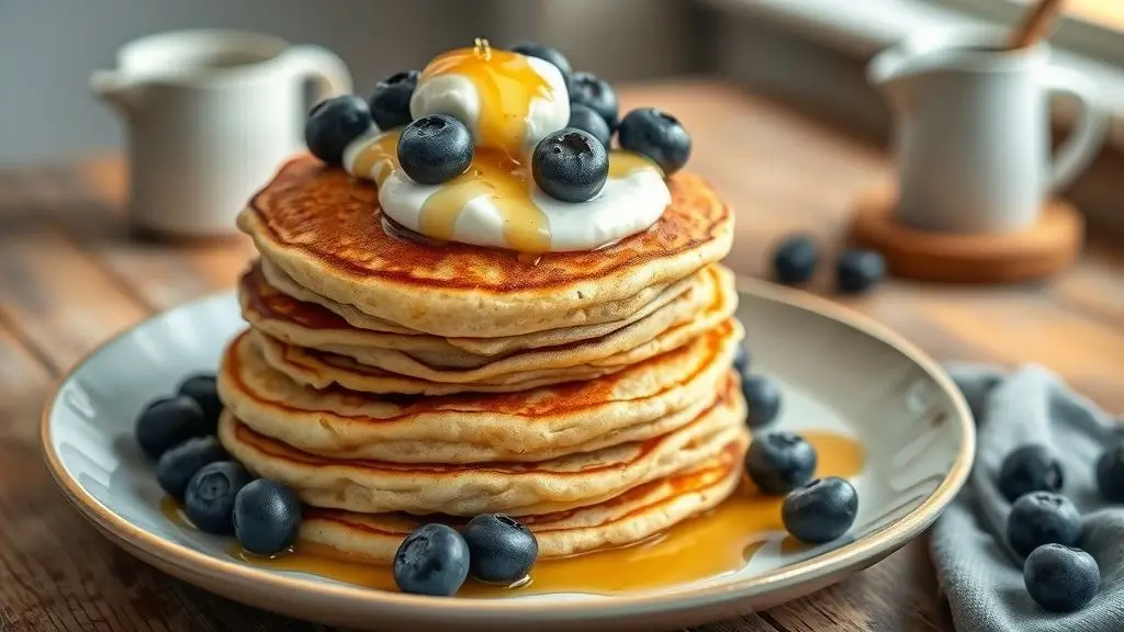 Greek Yogurt Protein Pancakes