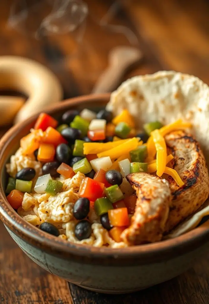 High-Protein Breakfast Burrito Bowl