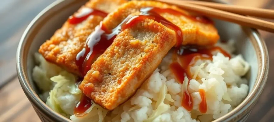 Japanese Katsu Bowls with Tonkatsu Sauce – Crispy & Flavorful