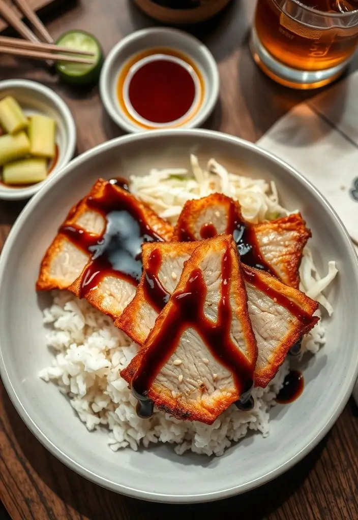 Japanese Katsu Bowls with Tonkatsu Sauce