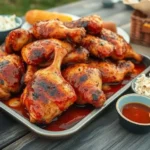 Juicy Grilled Chicken with Homemade Peach BBQ Sauce