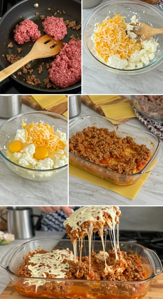 Million Dollar Lasagna with Cottage Cheese