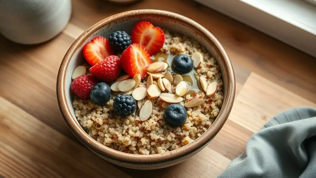 Protein-Rich Breakfast Quinoa Bowl