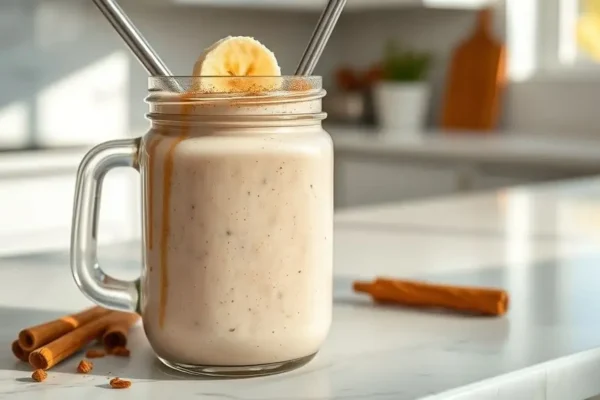 Quick High-Protein Breakfast Smoothie (195 calories, 22g protein)