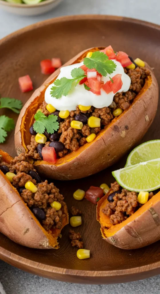 Recipe #14: Tex-Mex Stuffed Sweet Potatoes