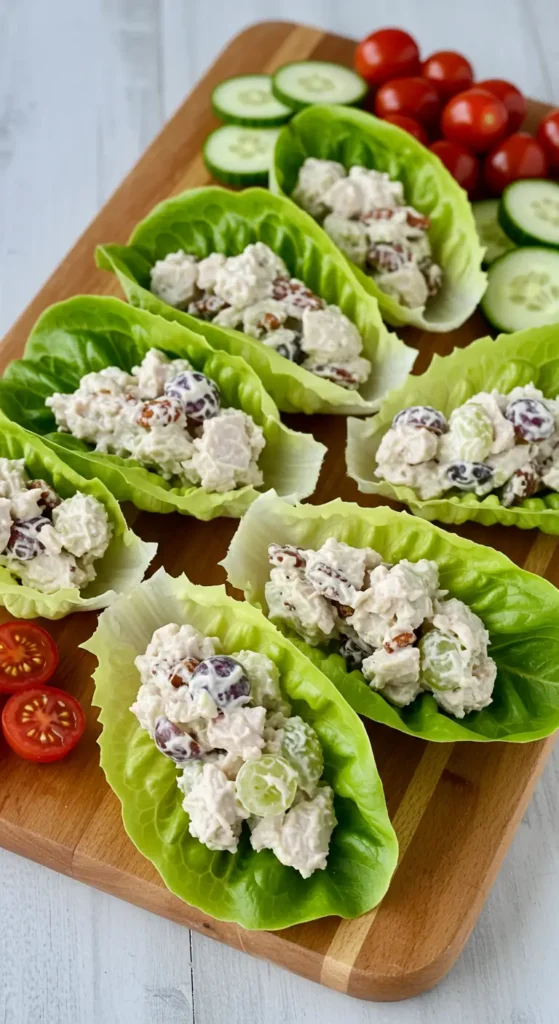 Recipe #7: Greek Yogurt Chicken Salad Lettuce Wraps