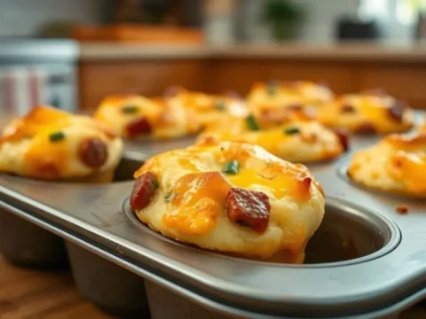 Savory Breakfast Muffin Cups (155 calories, 12g protein)