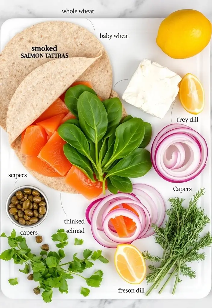 Smoked Salmon and Cream Cheese Wrap