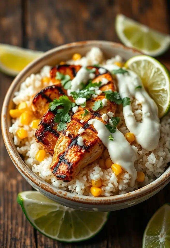 Street Corn Chicken Rice Bowl Recipe