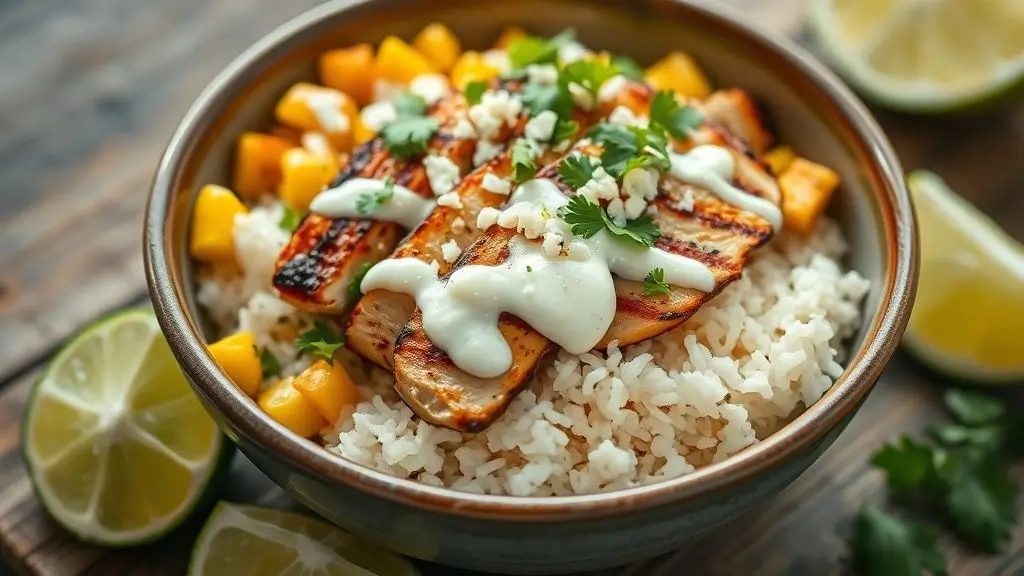 Street Corn Chicken Rice Bowl Recipe