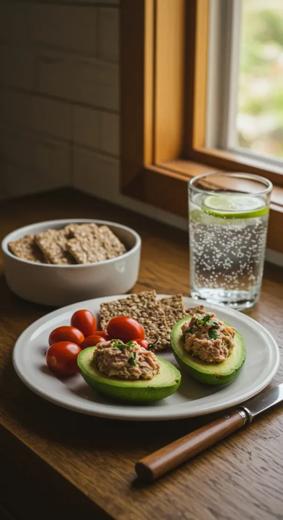 Tuna-Stuffed Avocado Boats