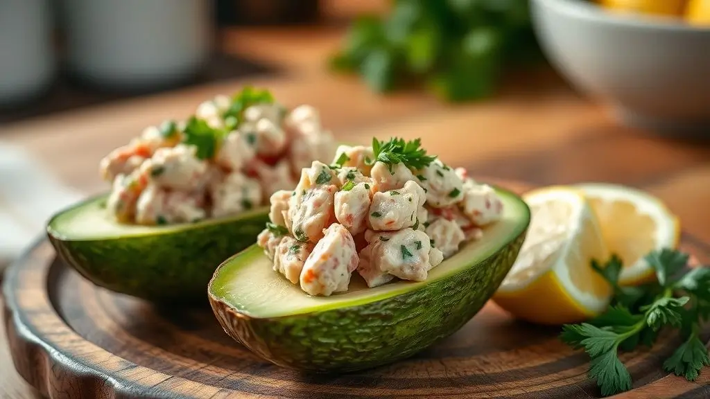 Tuna-Stuffed Avocado Boats